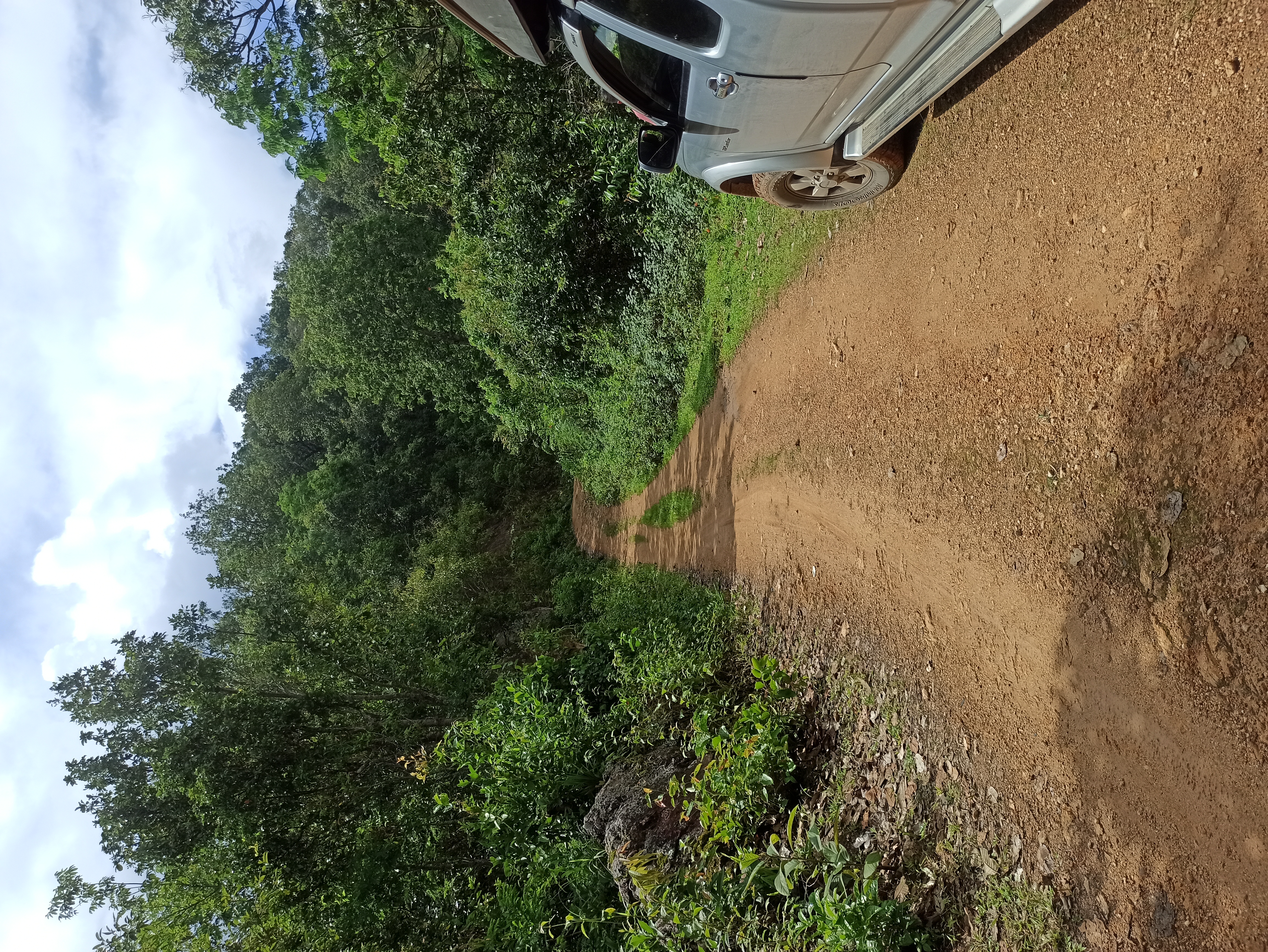 Route prise en 4x4 pour monter à notre départ de randonnée 