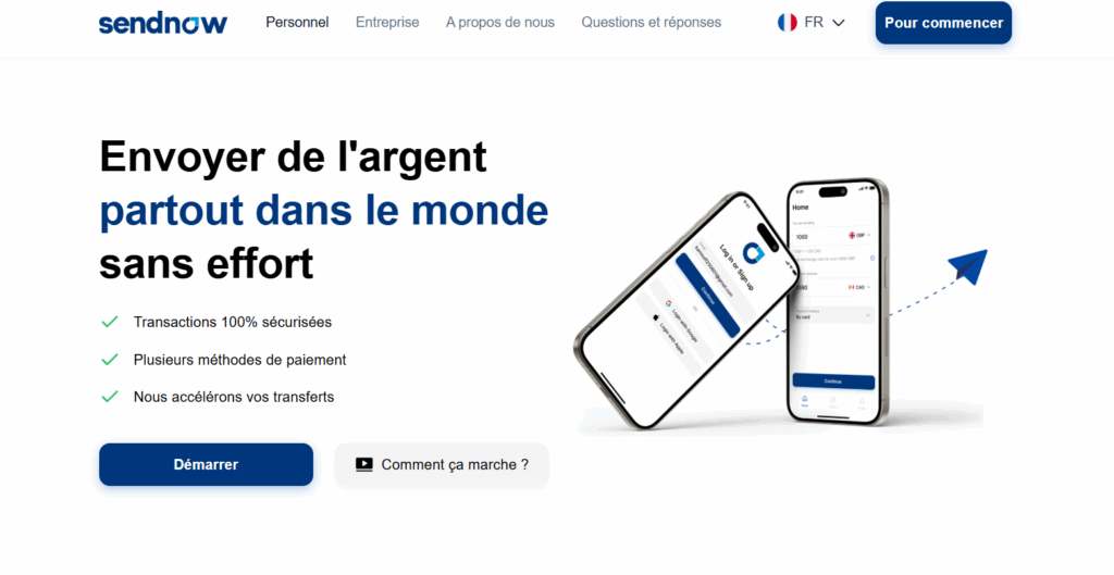 sendnow, utile pour alimenter un compte russe 